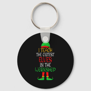 Ik Leer Cute Elfen In De Werkplaats Leraar Chris Sleutelhanger