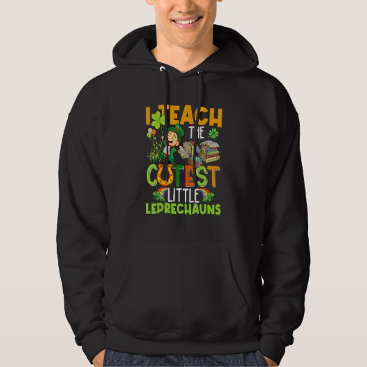 Ik leer Cutest Little Leprechauns St Patricks Day Hoodie (Voorkant)