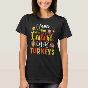 Ik leer de beste kleine kalkoenen voor het K leraa T-shirt