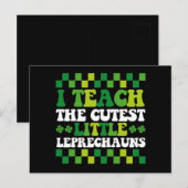 Ik leer de beste kleine Leprechauns leraar Briefkaart (Voorkant / Achterkant)