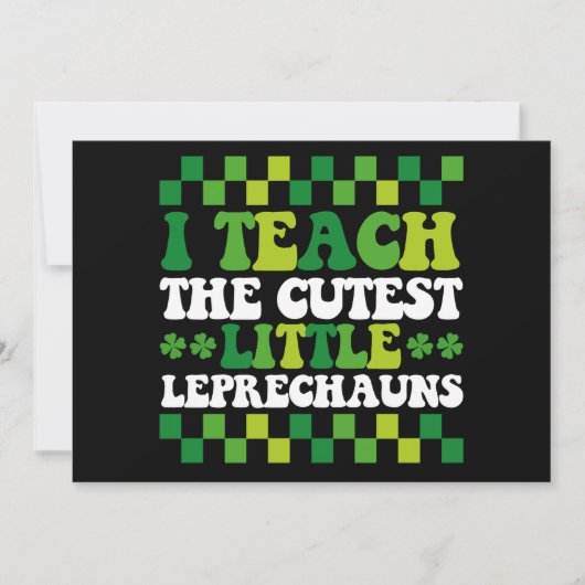 Ik leer de beste kleine Leprechauns leraar Kaart (Voorkant)