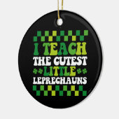 Ik leer de beste kleine Leprechauns leraar Keramisch Ornament (Links)