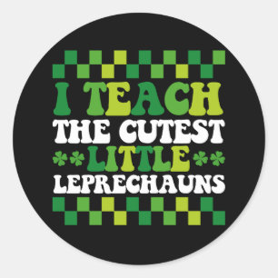 Ik leer de beste kleine Leprechauns leraar Ronde Sticker