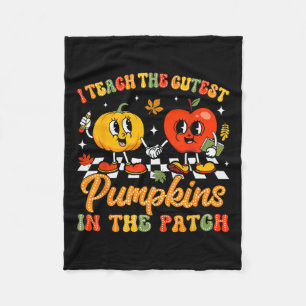Ik leer de beste pompoen in de patch groovy. fleece deken