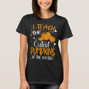 Ik leer de beste pompoen in de patchleraar t-shirt