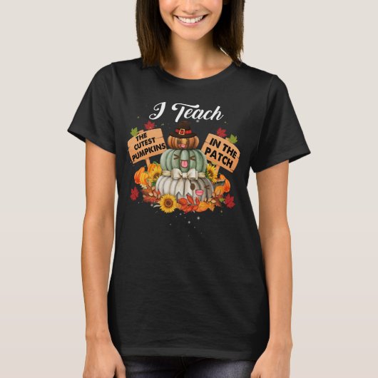 Ik leer de beste pompoen in de patchleraar t-shirt (Voorkant)