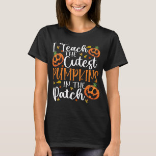 Ik leer de beste pompoen in de patchleraar t-shirt