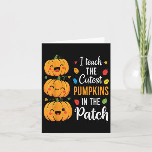 Ik leer de beste pompoenen in de patch halloween kaart
