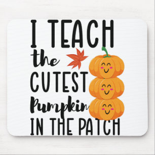 Ik leer de beste pompoenen in de patch Halloween. Muismat