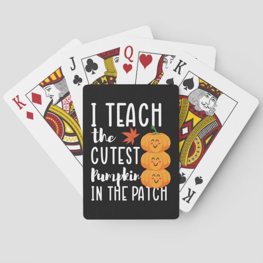 Ik leer de beste pompoenen in de patch Halloween. Pokerkaarten (Achterkant)