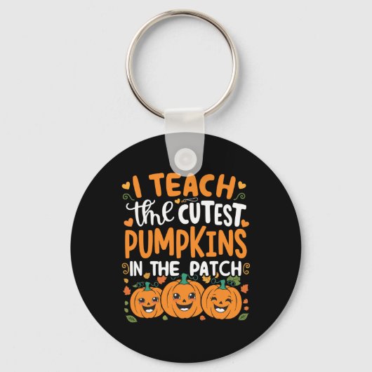 Ik leer de beste pompoenen in de patch halloween sleutelhanger (Voorkant)