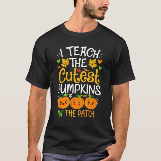 Ik leer de beste pompoenen in de patch halloween t-shirt (Voorkant)