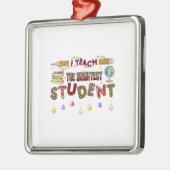 Ik leer de beste student metalen ornament (Links)