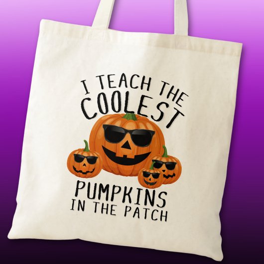 Ik leer de coolste pompoenen in de patch tote bag