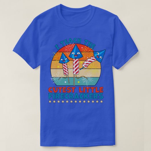 Ik leer de Cutest Little Firecrackers op 4 juli T-shirt (Design voorkant)