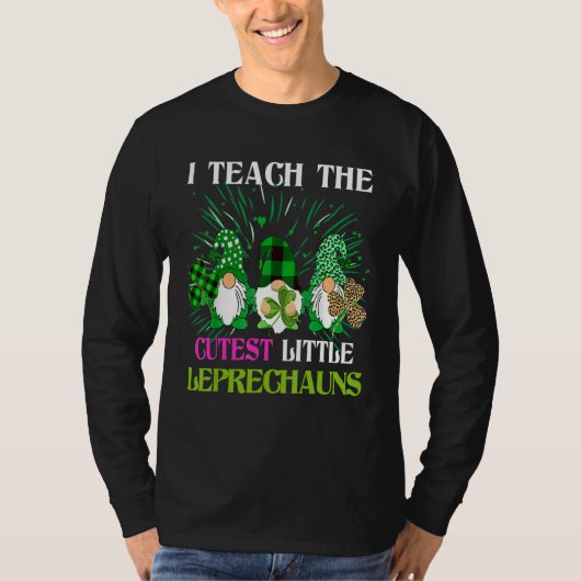 Ik leer de Cutest Little Leprechauns Leopard Buff T-shirt (Voorkant)