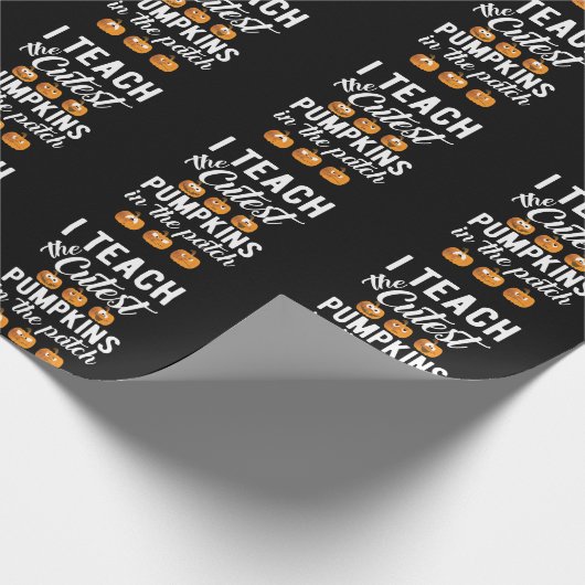 Ik leer de Cutest Pumpkins in de Patch Cadeaupapier (Hoek)