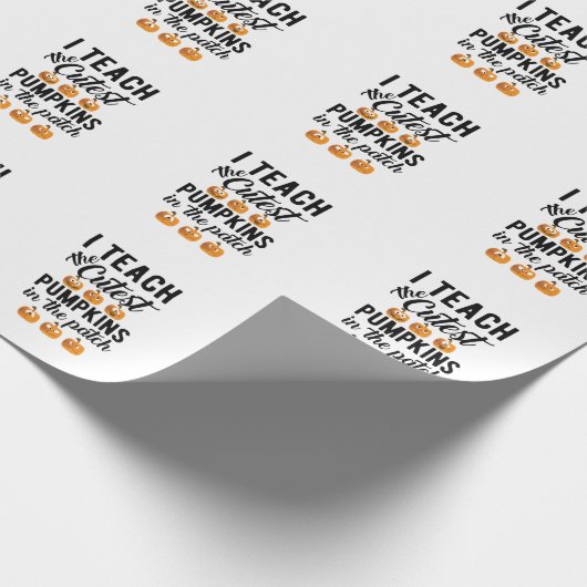 Ik leer de Cutest Pumpkins in de Patch Cadeaupapier (Hoek)