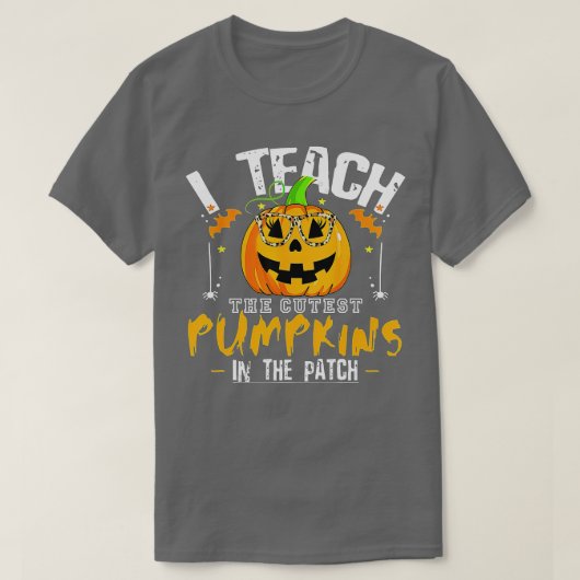 Ik leer de Cutest Pumpkins in de Patch, leraar F T-shirt (Design voorkant)