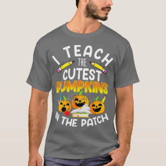 Ik leer de Cutest Pumpkins in de Patch, leraar F T-shirt
