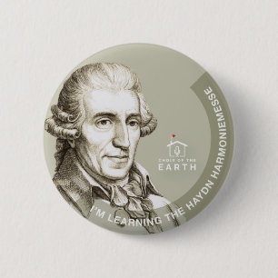 Ik leer de Haydn Harmoniemesse Ronde Button 5,7 Cm