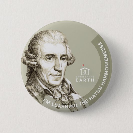 Ik leer de Haydn Harmoniemesse Ronde Button 5,7 Cm (Voorkant)