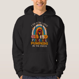Ik leer de inktste pompoenen regenboogvoorschool hoodie