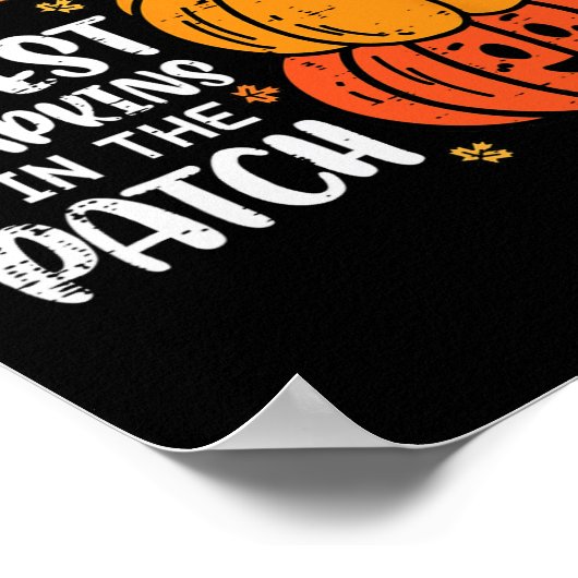 Ik leer de koelste pompoenpatch Halloween Costume Poster (Hoek)