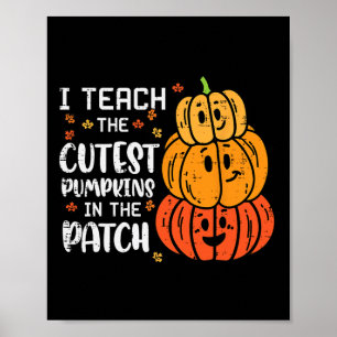 Ik leer de koelste pompoenpatch Halloween Costume Poster
