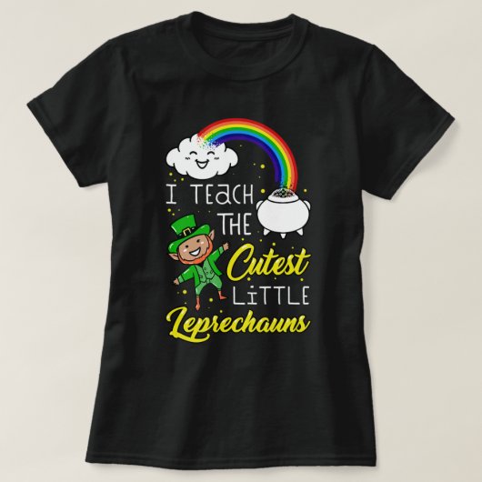 Ik leer de Kutest Little Leprechauns St Patrick D T-shirt (Design voorkant)