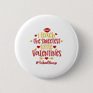 Ik leer de liefste kleine Valentijnsdag schoolverp Ronde Button 5,7 Cm