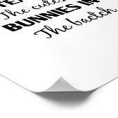 ik leer de meest gemene konijnen in de partij poster (Hoek)