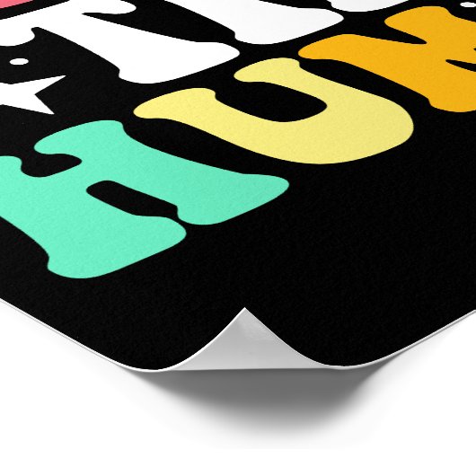 Ik leer de Schattigee kleine mensen grappige leraa Poster (Hoek)