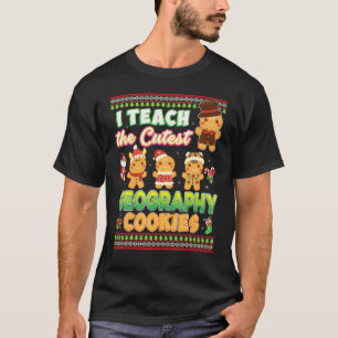 Ik leer de schattigste aardrijkskundekoekjes leraa t-shirt