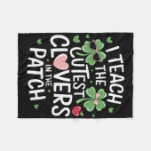 Ik leer de schattigste klavers in lap St. Patrick' Fleece Deken (Voorkant (Horizontaal))