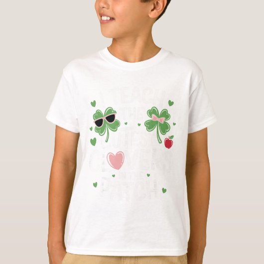 Ik leer de schattigste klavers in lap St. Patrick' T-shirt (Voorkant)