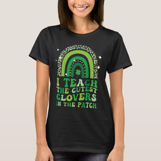 Ik leer de schattigste klavers in lap St. Patrick' T-shirt (Voorkant)
