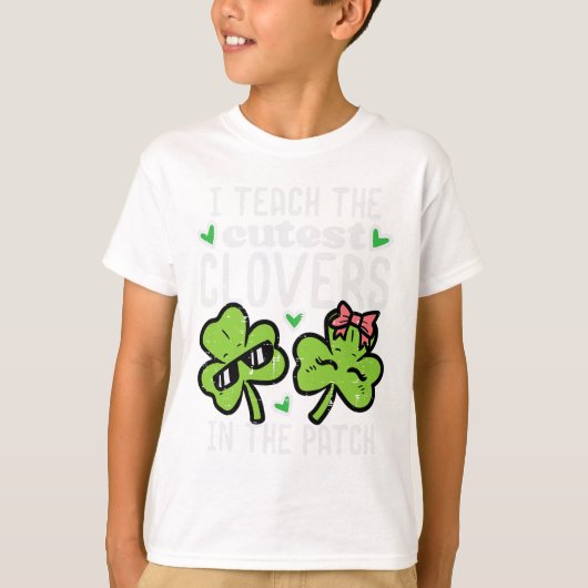 Ik leer de schattigste klavers in lap St. Patrick' T-shirt (Voorkant)