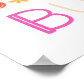 ik leer de schattigste konijnen uit de 2e klas reg poster (Hoek)