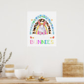 ik leer de schattigste konijnen uit de 2e klas reg poster (Keuken)