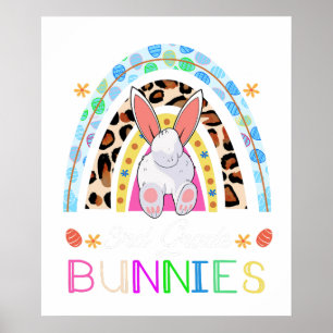 ik leer de schattigste konijnen uit de derde klas  poster