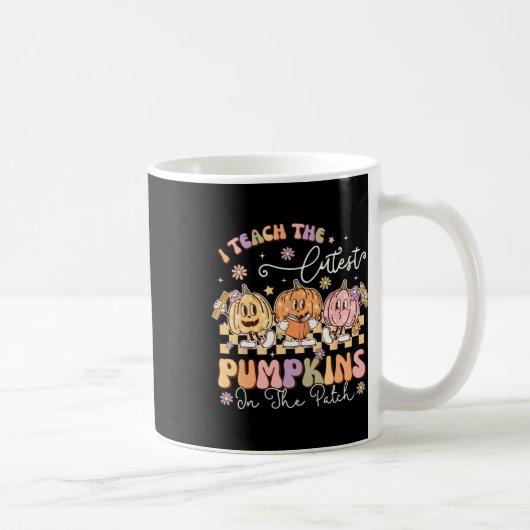 Ik Leer De Schattigste Pompoenen In De Patch Funny Koffiemok (Rechts)