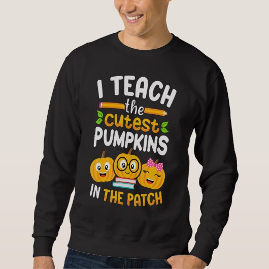 Ik Leer De Schattigste Pompoenen In De Patch Leraa Trui (Voorkant)