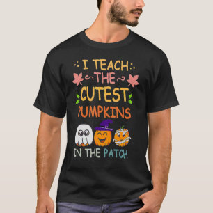 Ik Leer De Schattigste Pompoenen In De Tuin Leraar T-shirt