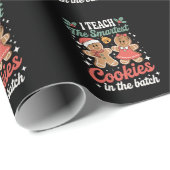 Ik leer de slimste koekjes in de batch leraar cadeaupapier (Rol Hoek)