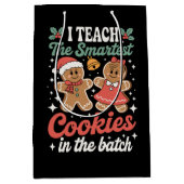 Ik leer de slimste koekjes in de batch leraar medium cadeauzakje (Voorkant)