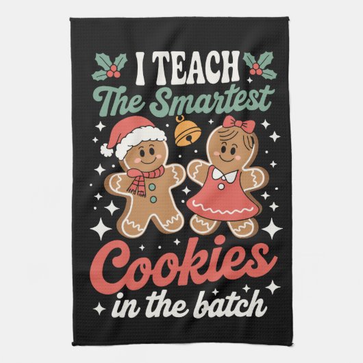 Ik Leer De Slimste Koekjes In De Batch Leraar Theedoek (Verticaal)