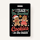 Ik leer de slimste koekjes in de batchleraar badge (Voorkant)