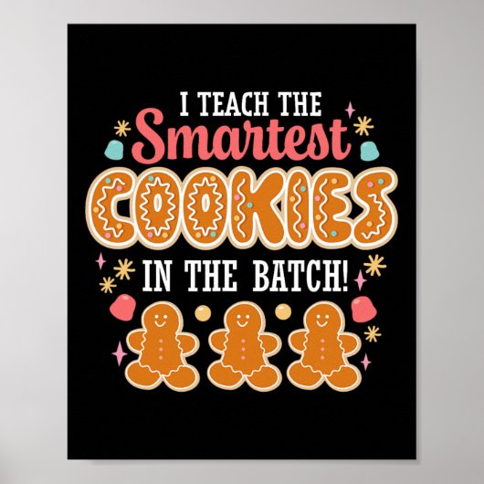 Ik leer de slimste koekjes in de batchleraar poster (Voorkant)