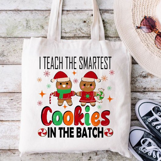 Ik leer de slimste koekjes.Leraar Kerstmis Tote Bag